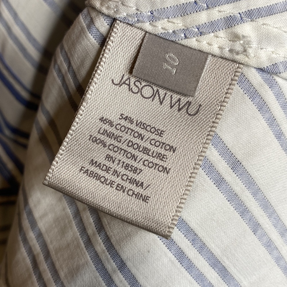 Jason Wu Striped Button Down Top - image 5